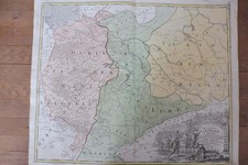 Homann Karte DUCATUS SAXONIAE