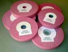 Rund Schleifstein D 150-175-200 x 20 Schleifscheibe Edelkorund K46,K60,K80,K120