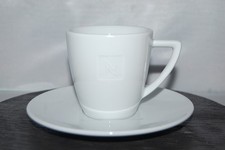 Kaffeetasse 2-tlg. weiss