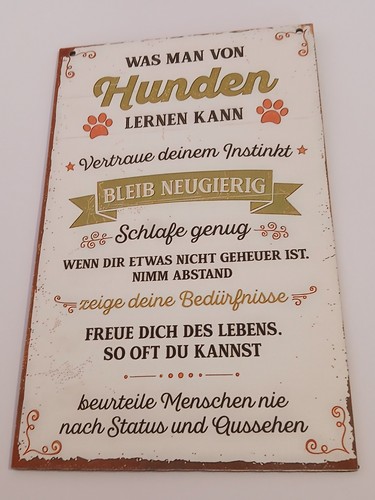 Holzschild mit spruch neu - mit,