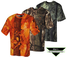 MFH US T-Shirt Hunter halbarm Jagd Print Shirt Army Wald Tarnshirt Neu