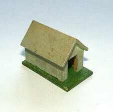 Modelleisenbahn H0 Holz Hundehütte evtl. 50' Jahre Modell von P.