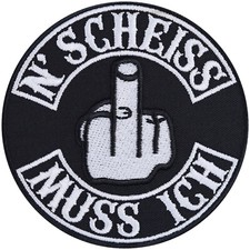 Aufnäher: N'scheiss muss ich