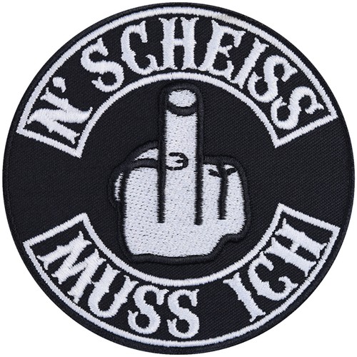 Aufnäher scheiss muss - muss, ich