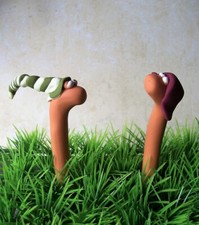 Würmchen wurm dekostecker - würmchen,