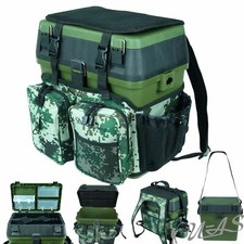 DELTA FISHING Top Sitz Box Rucksack Tackel Box Angel Koffer Sitzkiepe Kva