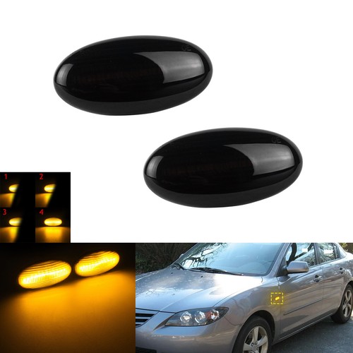 Paar schwarz linse led - linse,