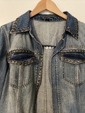 Jeansjacke  Gr. M - Damen mit Nieten