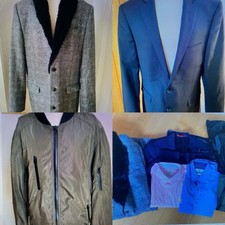 Herren*Kleiderpaket*6 Teile*Gr. S/44/46*Mantel*2 Jacken*2 Hemden*Sakko*TOP