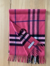 Burberry Kaschmirschal Damen In Check Rosa/Pink Gebraucht