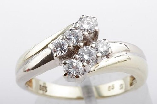 Brillant diamant ring - brillant, 0,65ct