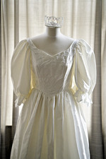 Vintage weißes Satin