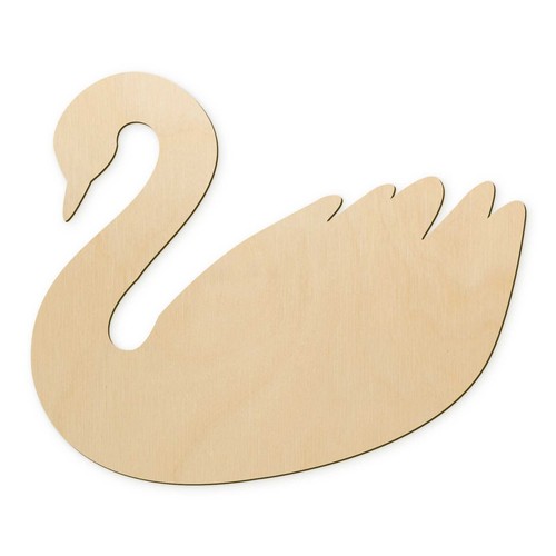 Wanddeko schwan holz deko zum - schwan,