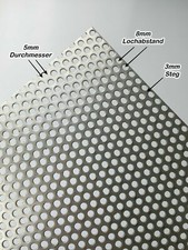Edelstahl Lochblech Blank