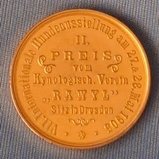 Hundezucht - Kynologisch. Verein "RAWYL" Sitz in Dresden - Ausstellung 1905