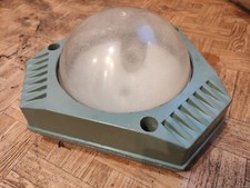 Vintage Industrial Metall Wand Hänge Fabrik Bunker Lampe Old Look Aluminium