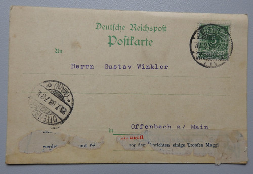 3021 postkarte amthor - postkarte,