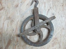 Alte Seilrolle Umlenkrolle Seilzug Flaschenzug 300 mm