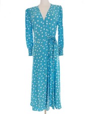 VINTAGE Damen Wickelkleid Gr