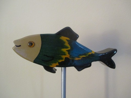 Deko figur aus holz fisch - aus, holz,