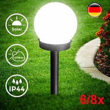 6-8 Set LED Solar Leuchten Garten Beleuchtung Außen Kugel Lampen Terrassen NEW