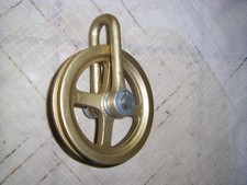 Seilrad , antik , massiv Gussmaterial / Stahl , Durchmesser 125 mm