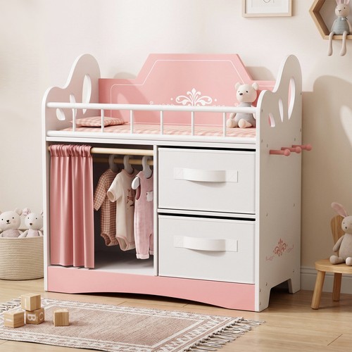 Puppenbett mit schrank und - puppenbett,