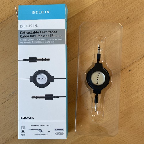 Retractable car stereo cable - car,