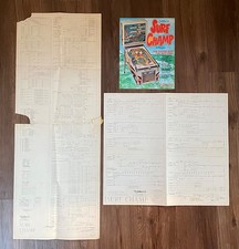 Gottlieb Surf Champ / Schaltplan + Flyer + Zusatz / Flipper Pinball