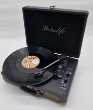 Tragbarer Retro-Plattenspieler