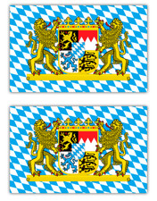 2x Aufkleber Freistaat Bayern