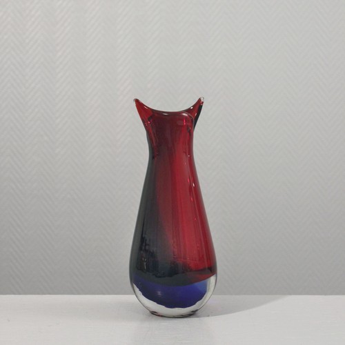 Sommerso murano vase - vase, rot