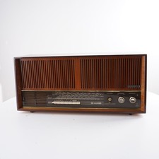 Grundig Konzertgerät 4570 Stereo poliert Röhrenradio Ungetestet f. Ersatzteile