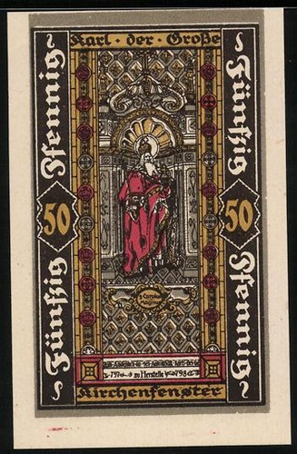 Notgeld herstelle 1921 50 - herstelle,