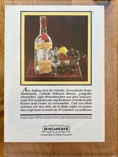 Schladerer Staufen Breisgau  Kirschwasser Original 1982 Vintage Advert Werbung