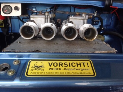 Weber doppelvergaser aufkleber - weber,