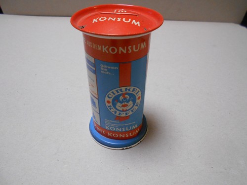 Blechspielzeug spardose kaffee - blechspielzeug,