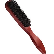 Wildschweinborsten Bürste Haarbürste Holzgriff Bartkamm Langhaar Friseurbedarf