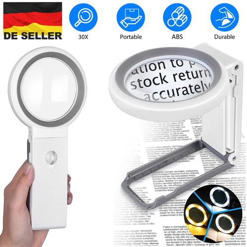 30x fach lupe mit 18led - lupe,