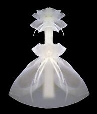 Kerzentuch Kerzenrock Tropfschutz zum Kommunionkleid Anzug Taufe Kommunion neu