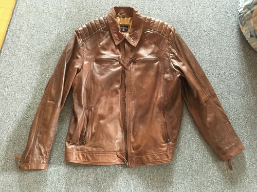 Leder jacke vera pelle - , gr