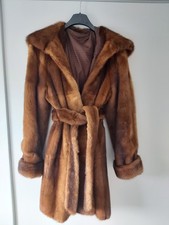 Nerzjacke Damen Braun Größe