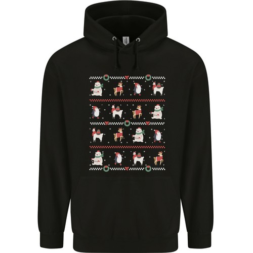Weihnachts pinguin lama - weihnachts,