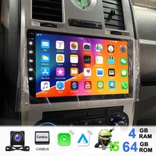 Carplay 9" Android 14 Autoradio GPS Navi kam+ Für Chrysler 300C 2005-2010 4+64G