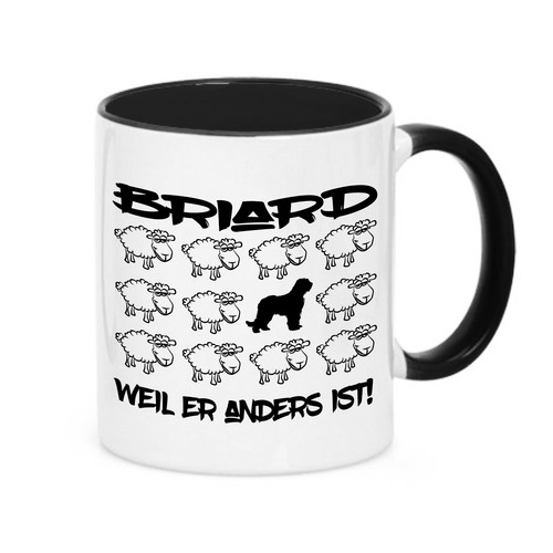 Tasse black sheep briard - -,