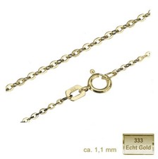 Echt Goldkette 333 Gold Panzerkette Kette 40 42 45 50 55 60cm 0,8-1,5-1,85-3-5-6