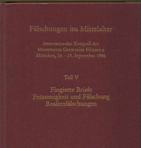 Fälschungen mittelalter - fälschungen, im
