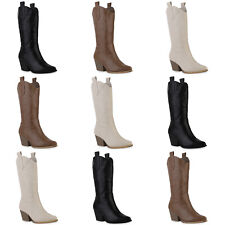 Damen Stiefel Cowboystiefel
