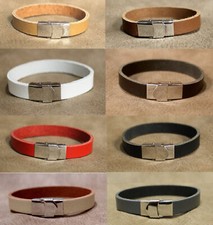 Lederarmband Echt Leder Armband mit Edelstahl Verschluss für Damen & Herren