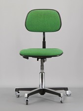 SEDUS 70er  Vintage Büro-Stuhl | Schreibtisch-Stuhl | Dreh-Stuhl Rollen grün